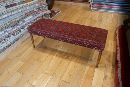 Hand-Made Mushwani Kilim Stool From Afghanistan