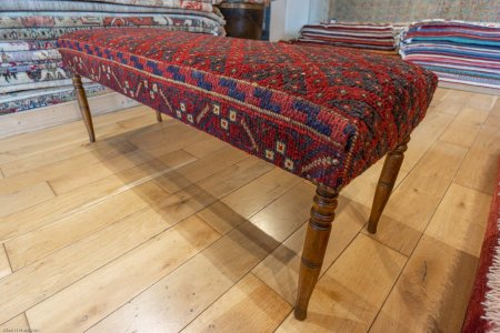 Hand-Made Mushwani Kilim Stool From Afghanistan